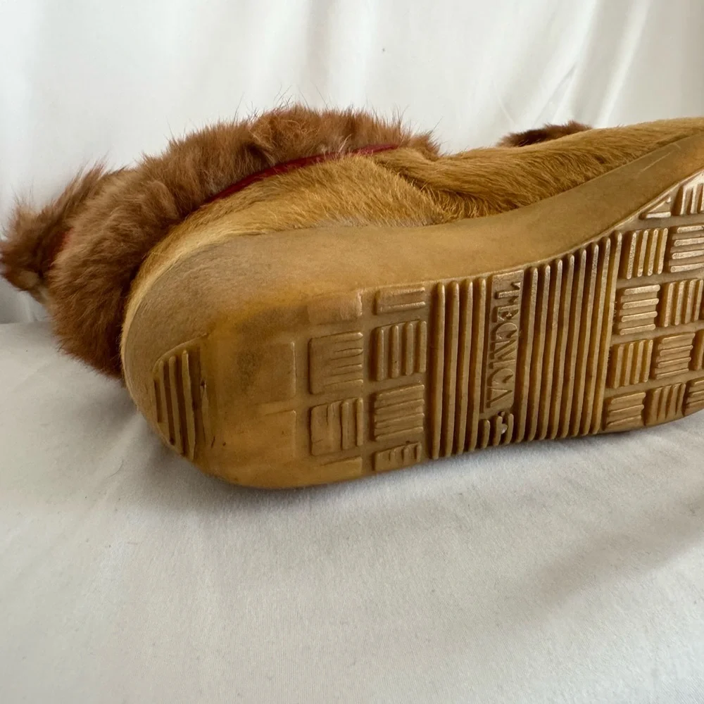 Vintage Tecnica Apres Ski Italian Boots with Fur and Colorful Accents size 9.5 - Picture 16 of 16